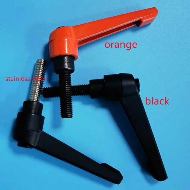 

1pc M4 M5 M6 M8 M10 Zinc Alloy / stainless steel Clamping Lever Handle Screw Adjustable Handle Locking Male Thread Knob