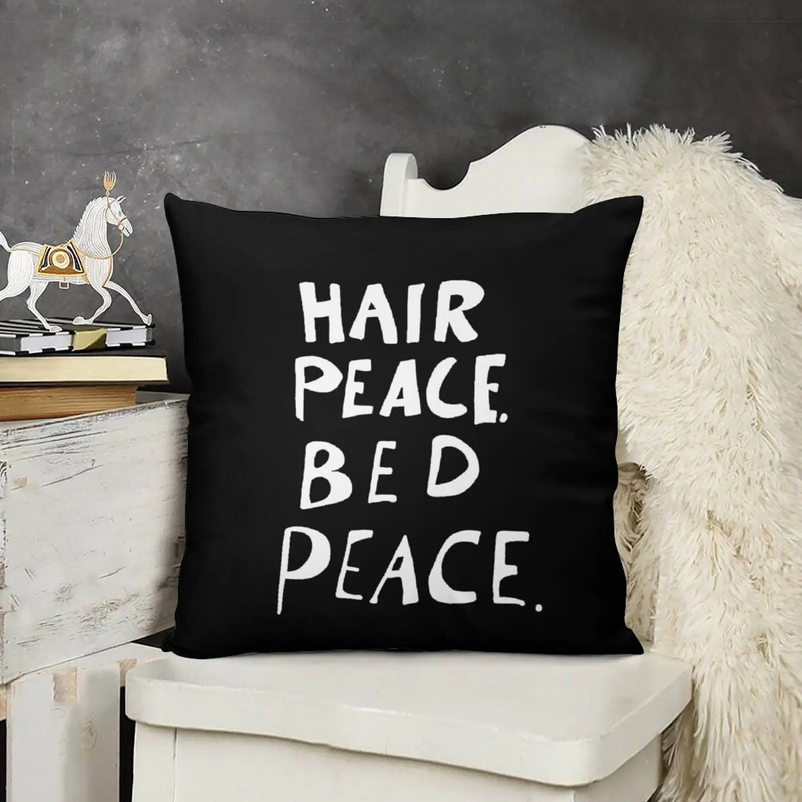 [HQ] Джон и Йоко волосы мира кровать протест текст (белая версия) диванная Подушка