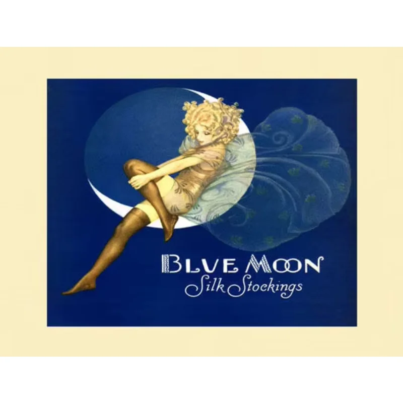 Синие ЛУСНЫЕ сказочные чулки модные винтажные наклейки на стену шелковый постер