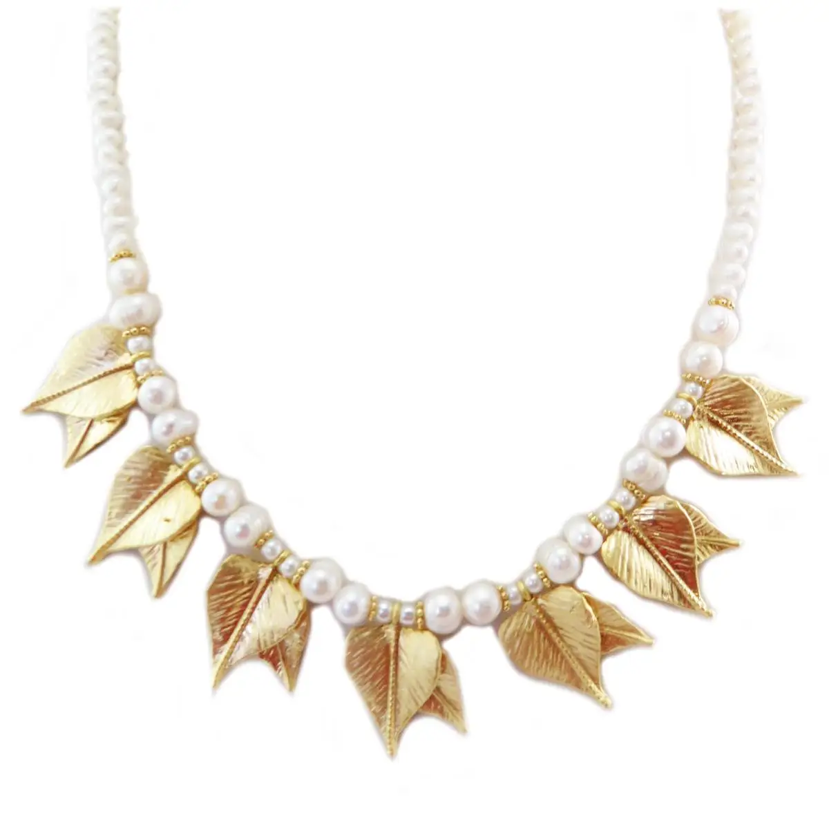 

south sea white pearl necklace 32 INCH Fine modaLuxury - Handcrafted Necklace White Gold (freshwater Pearls) - Pattern 20x20 Mm