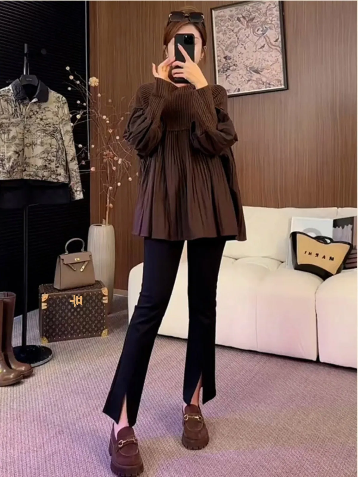 Большие размеры молодой французский топ Western Sle уменьшающий возраст корейская