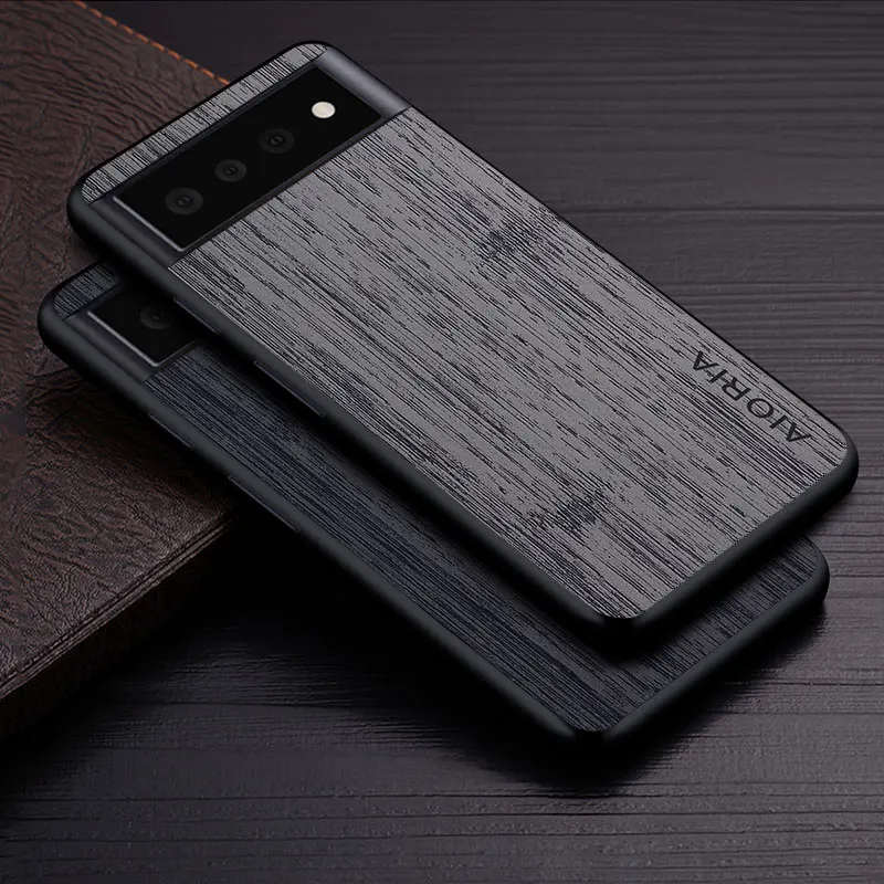 

Case for Google Pixel 6 Pro 6 5G funda bamboo wood pattern Leather phone cover Luxury coque for google pixel 6 pro case capa