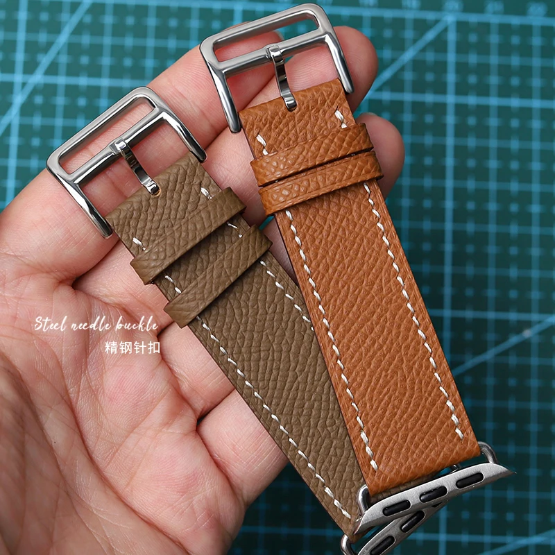 Подходит для iwatch9 кожаный ремешок с пальмовым принтом Apple Модный летний