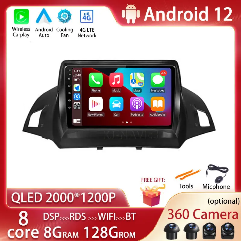 

Android 12 DSP For Ford Kuga 2 Escape 3 2012 - 2019 Car Radio Multimedia Video Player Navigation GPS No 2Din 2 Din DVD