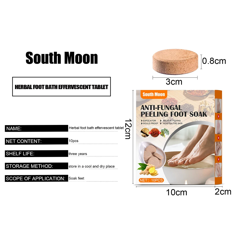 10 шт. шипучие таблетки для спа-терапии ног |
