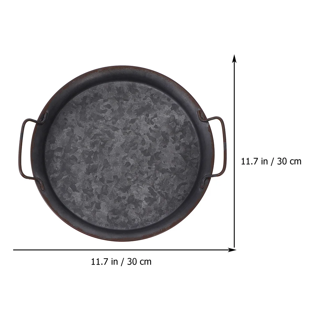 Премиальный железный скандинавский кухонный поднос для хранения старый кованый