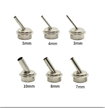 

45-градусная изогнутая тепловая насадка, тепловая пушка, насадка с косым горлом, насадки для термофена для паяльной станции QUICK 861DW