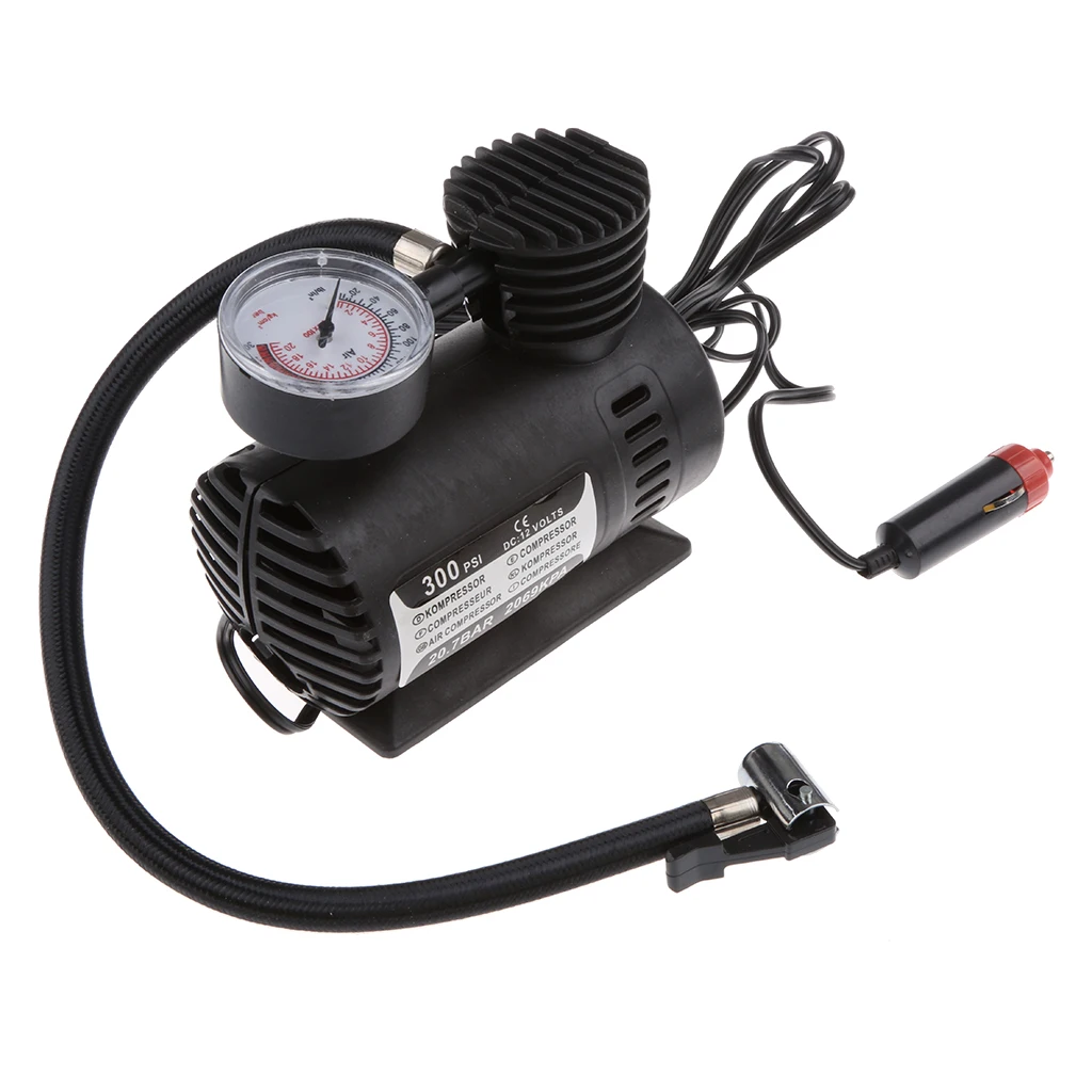 

Mini Portable Air Compressor Wheel Automatic Pump Inflator Accessory DC 12V