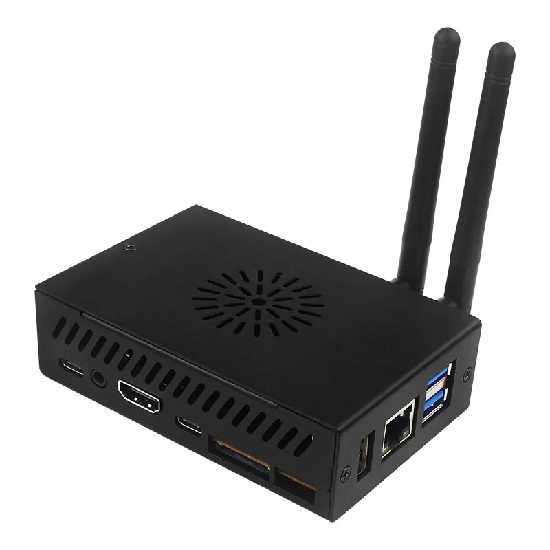 Оранжевый Pi 5B металлический телефон из алюминиевого сплава активная и пассивная