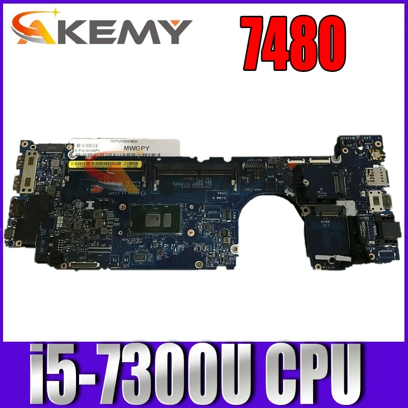 

100% рабочая материнская плата dell latitude 7480 0R0YRF CAZ20 LA-E132P со встроенной платой, протестированная, ОК