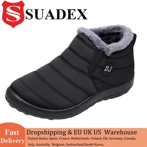 Imported SUADEX Slippers Men Women Winter Outdoor Men Shoes Snow Boots Shoes Men Plush Warm Indoor Women Foot