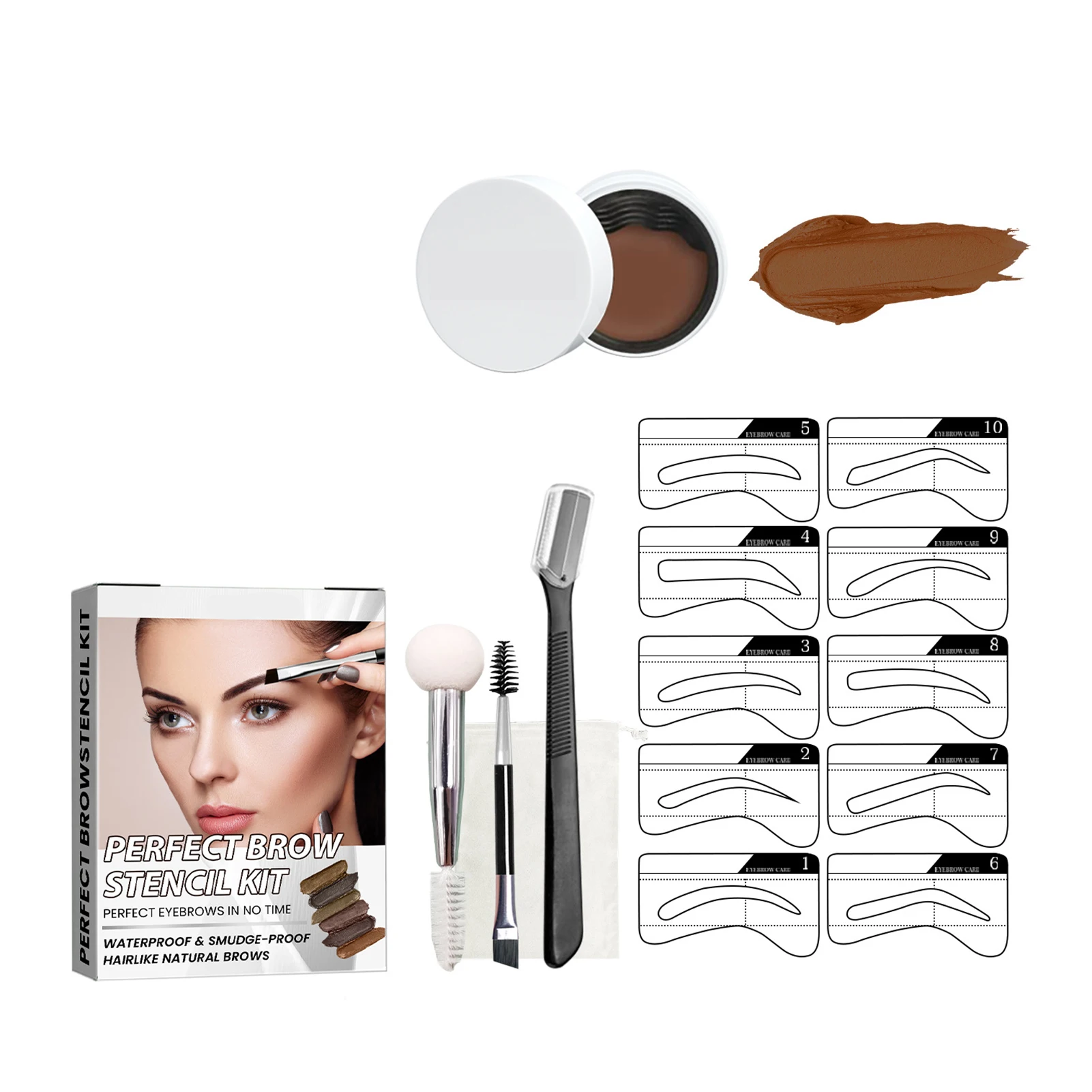 

Natural Three-dimensional Eyebrow Cream Cream Eyebrow Cream Complete Toolsdetailed Application Suitable For Valentine's Day