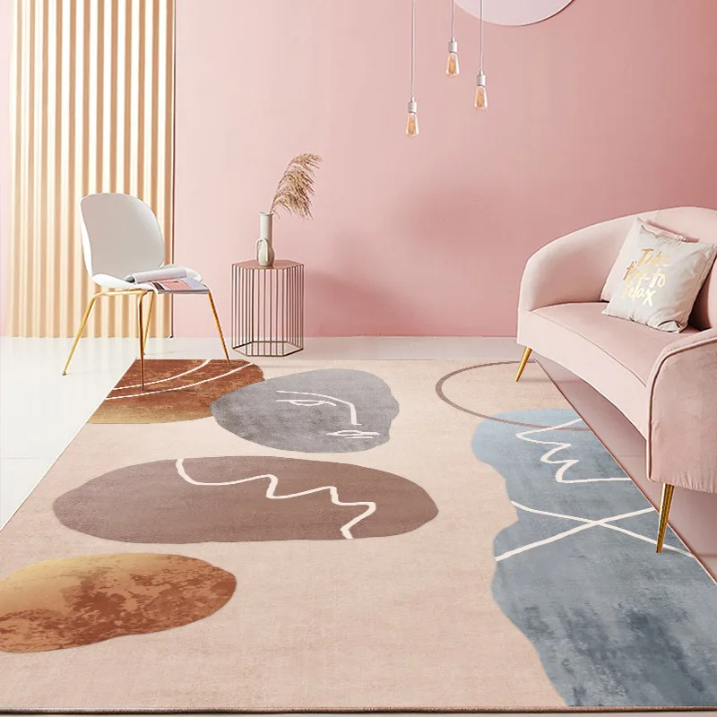 

Modern Printed Hall Carpet In The Living Room Bedside Rugs For Bedroom Decoration Tatami Coffee Tables Sofa Floor Mats