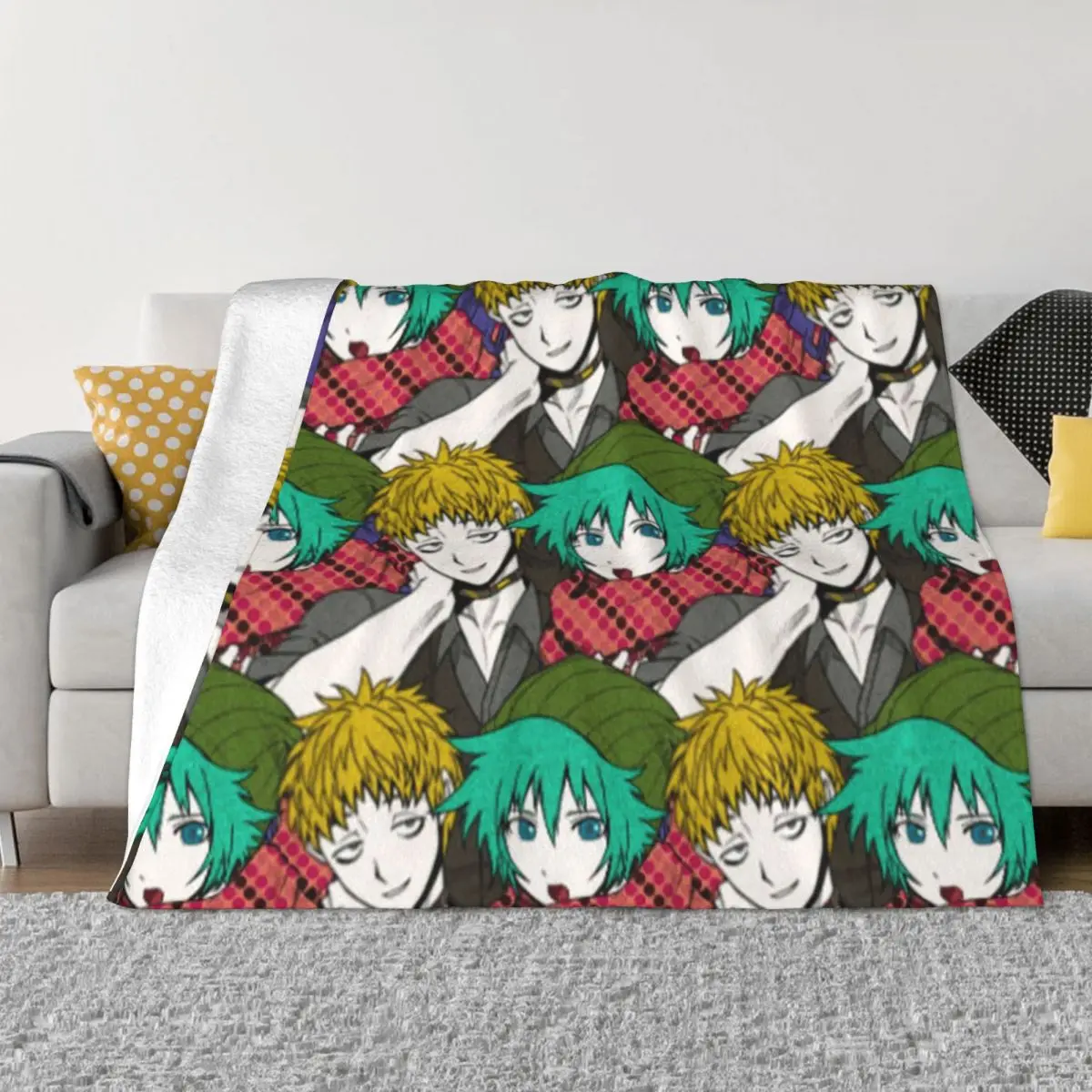 

Shin Tsukimi Keiji Shinoji Blankets Summer Autumn Winter Your Turn To Die Anime Throw Blankets for Bed Office Bedspreads