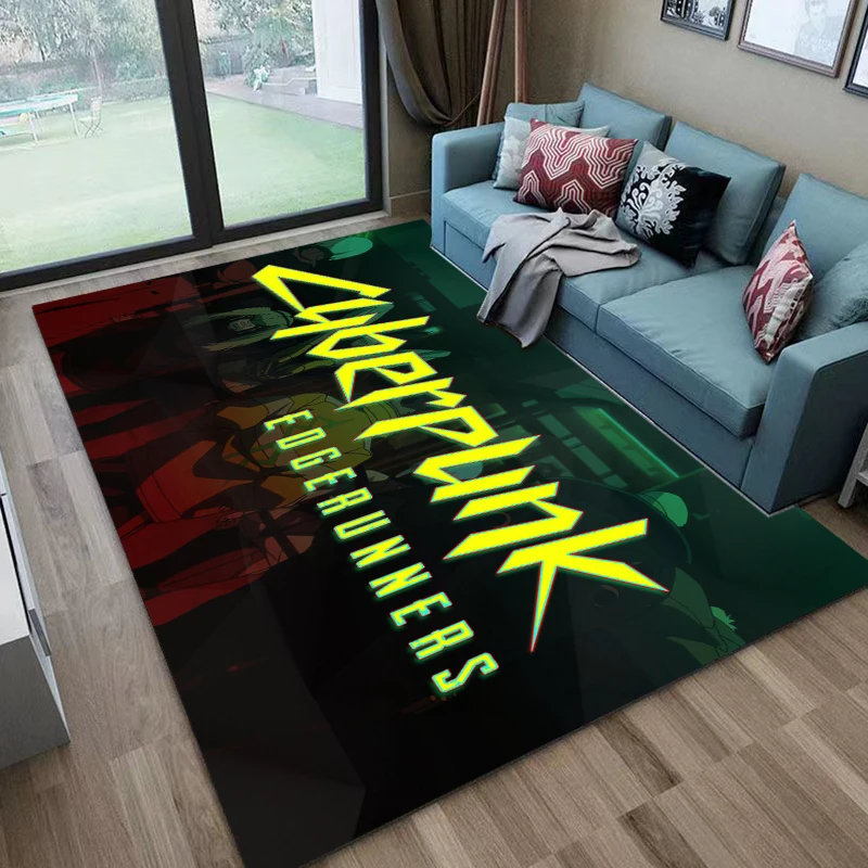 15 Размеров аниме киберпанк-Edgerunners ковер для гостиной домашний декор большой
