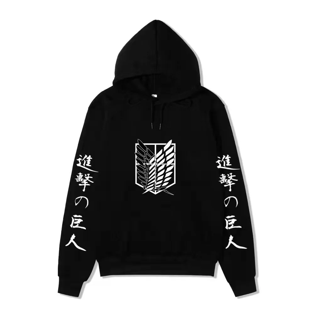

Anime Attack on Titan AOT Merch Ackerman Levi Scout Regiment Printed Hoodies Hooded Sweatshirts Cozy Tops Pullovers