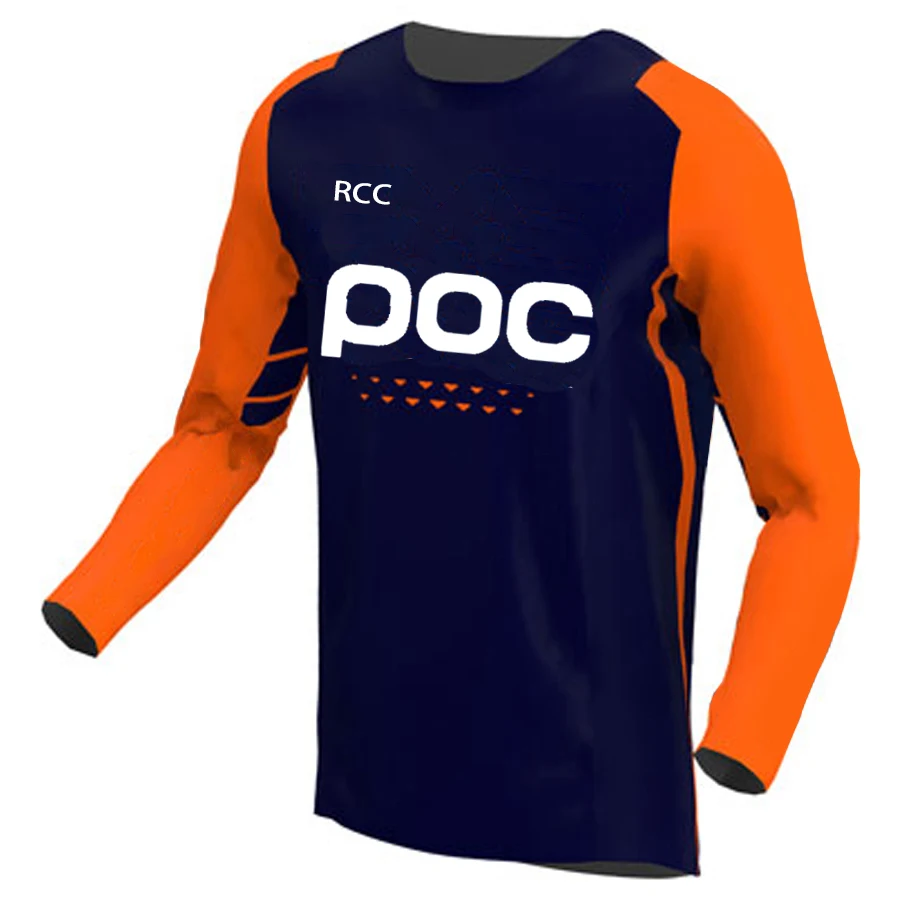 

Джерси RCC POC для горных велосипедов и эндуро, Мужская футболка для мотокросса, горных велосипедов, MX BMX, веломайка