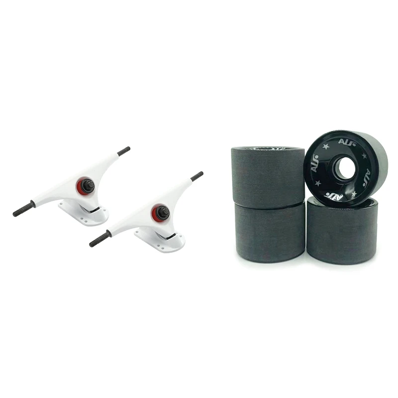 

7-дюймовый кронштейн для серфинга, скейтборда, грузовиков, кронштейн для серфинга, белый и матовый большой ролик 80 А, скользящий шкив, разноц...