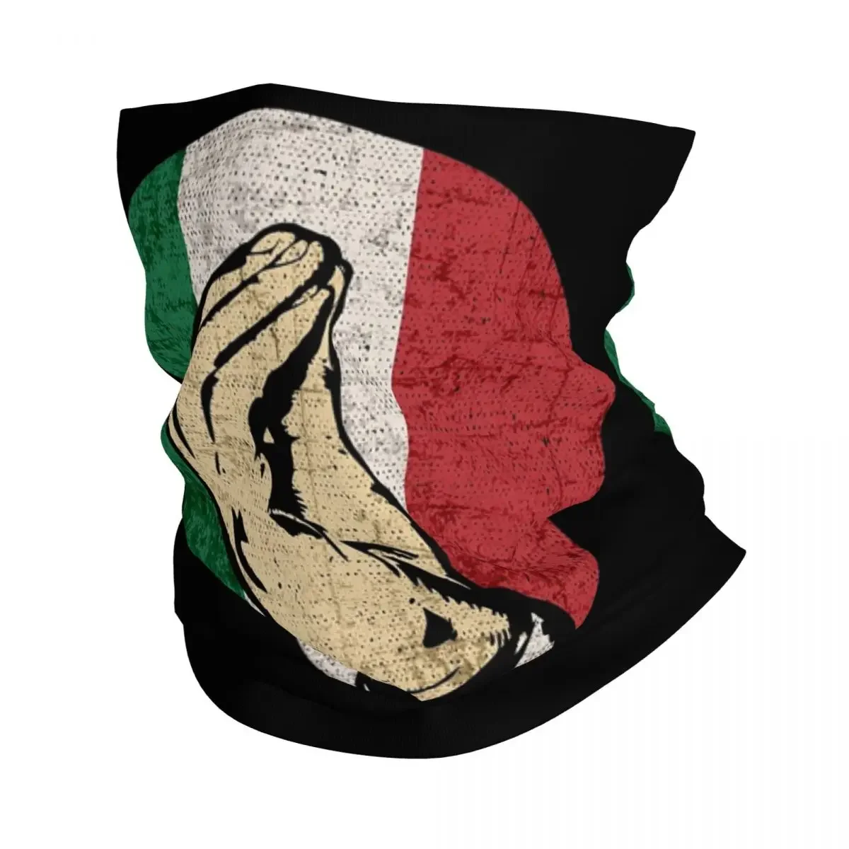 Итальянская бандана для жестов рук на шею шарф с принтом теплый головной убор