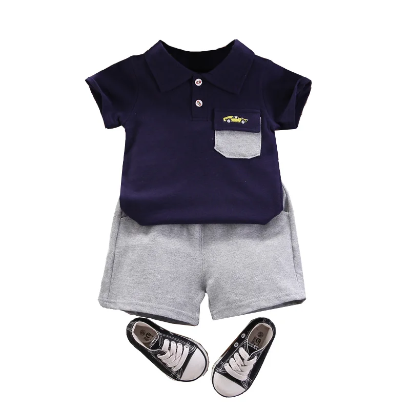 

Костюм детский летний из футболки с коротким рукавом и шортов на возраст 1-4 года