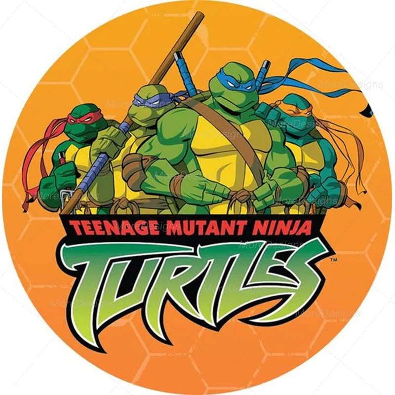 Фон для фотографий Черепашки-ниндзя украшение вечеринки в честь 7-го дня рождения