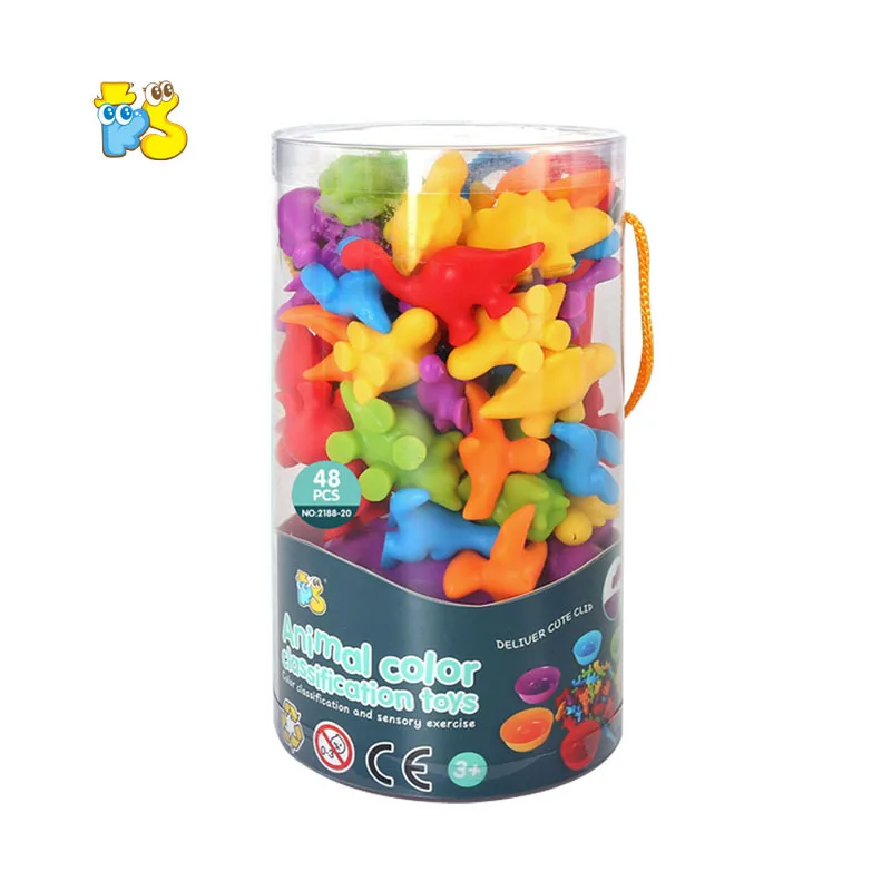 

Soft Glue Animal Rainbow Counting Games Color Sorting With Bowls Preschool Learning Toys Children Montessori Teaching Aids Set