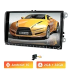Автомобильный мультимедийный плеер 2 Din, Android 10, GPS-навигация для Volkswagen VW Golf, Passat, Touran, Polo, Sedan, Tiguan, Jetta, Sharan, кролик