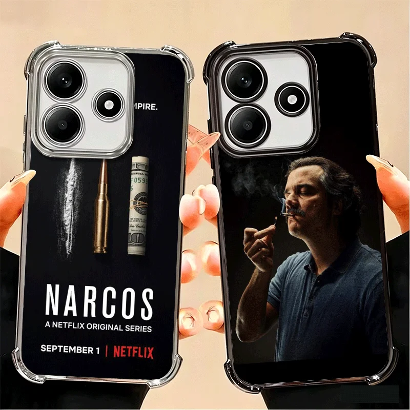 Фото Чехол для телефона с покрытием Narcos Pablo Escobar для Xiaomi Poco X6 X7 X8 Pro Max X5 X3 M8 M7 M5S Redmi 15C 15 14C 13C 17T 15T 14T F8 Ult №2