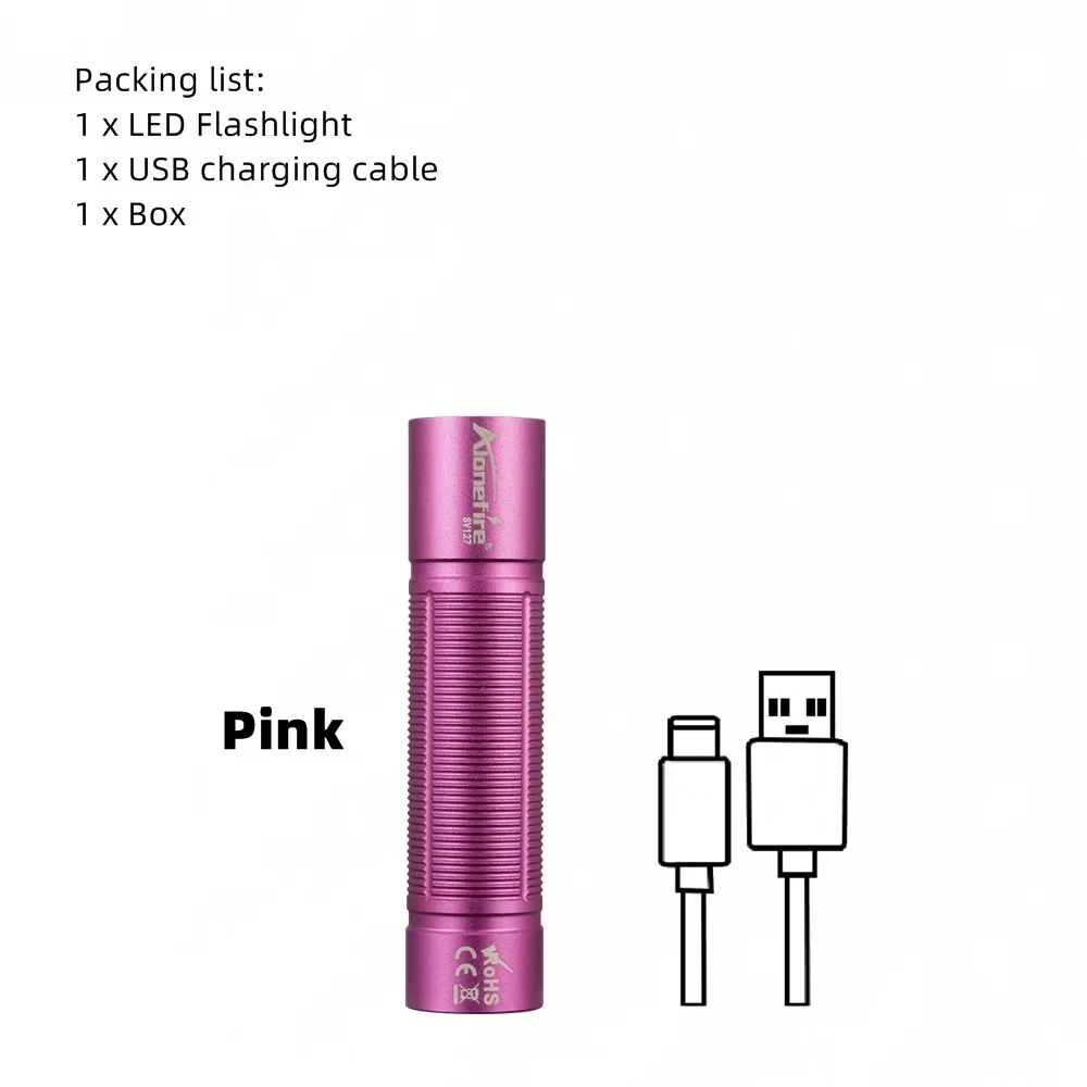 AloneFire SV127 Портативный Фонарик Черный