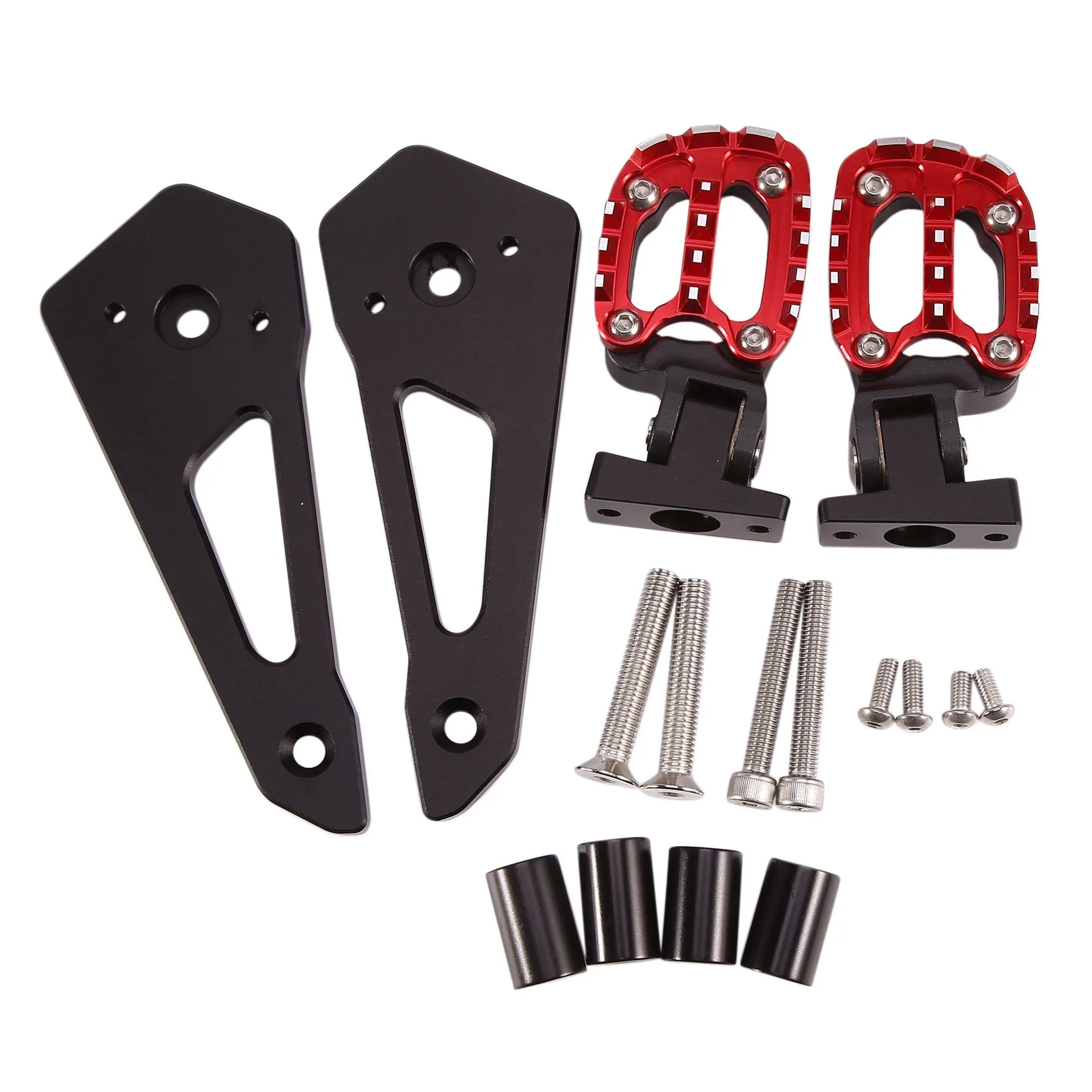 

Motorcycle Foot Peg Pedal Passenger Rearsets Footrest for X- 750 XADV 750 XADV750 2021-2022(Red)