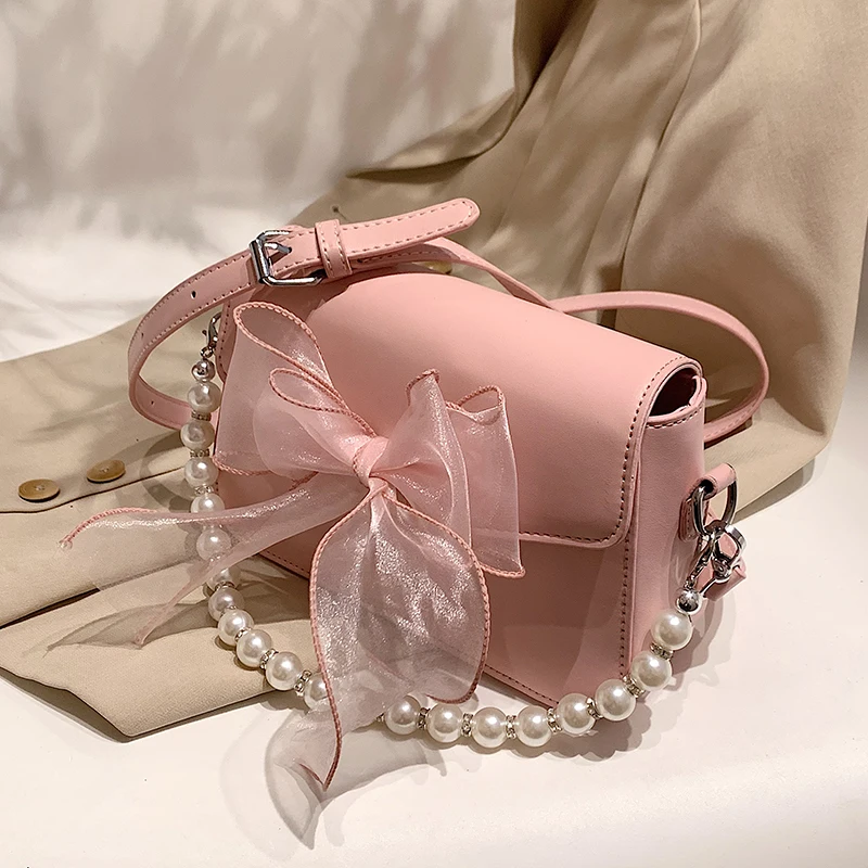 Lizzytsu японская кавайная бабочка с жемчужиной ПУ сумки через плечо женские