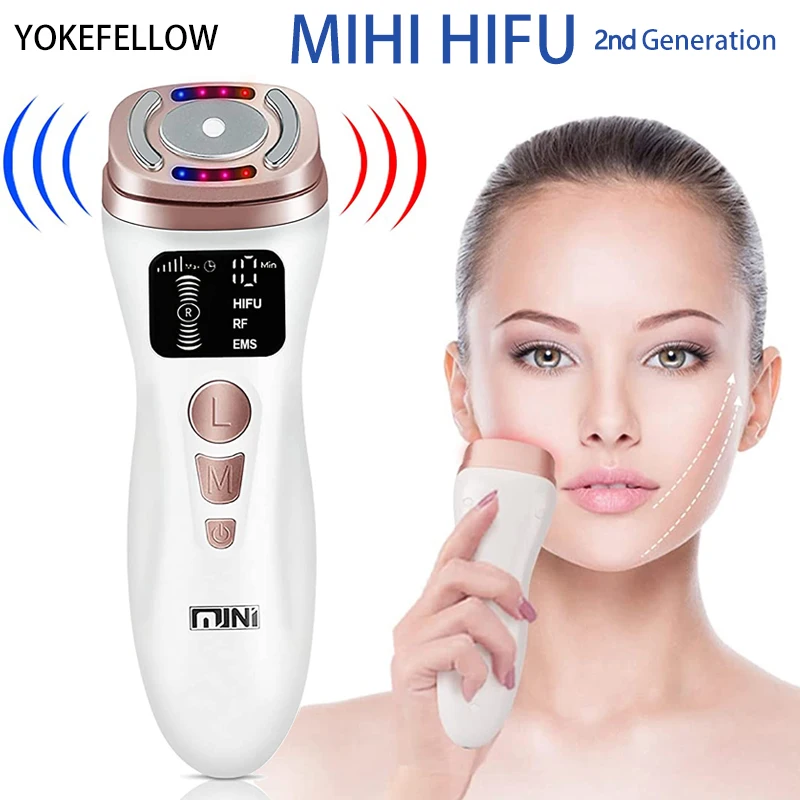 

NEW Mini HIFU Machine RF Frequency Ultrasound Machine EMS Micro Current Lift Firm Tightening Skin Wrinkle Skin Care Product