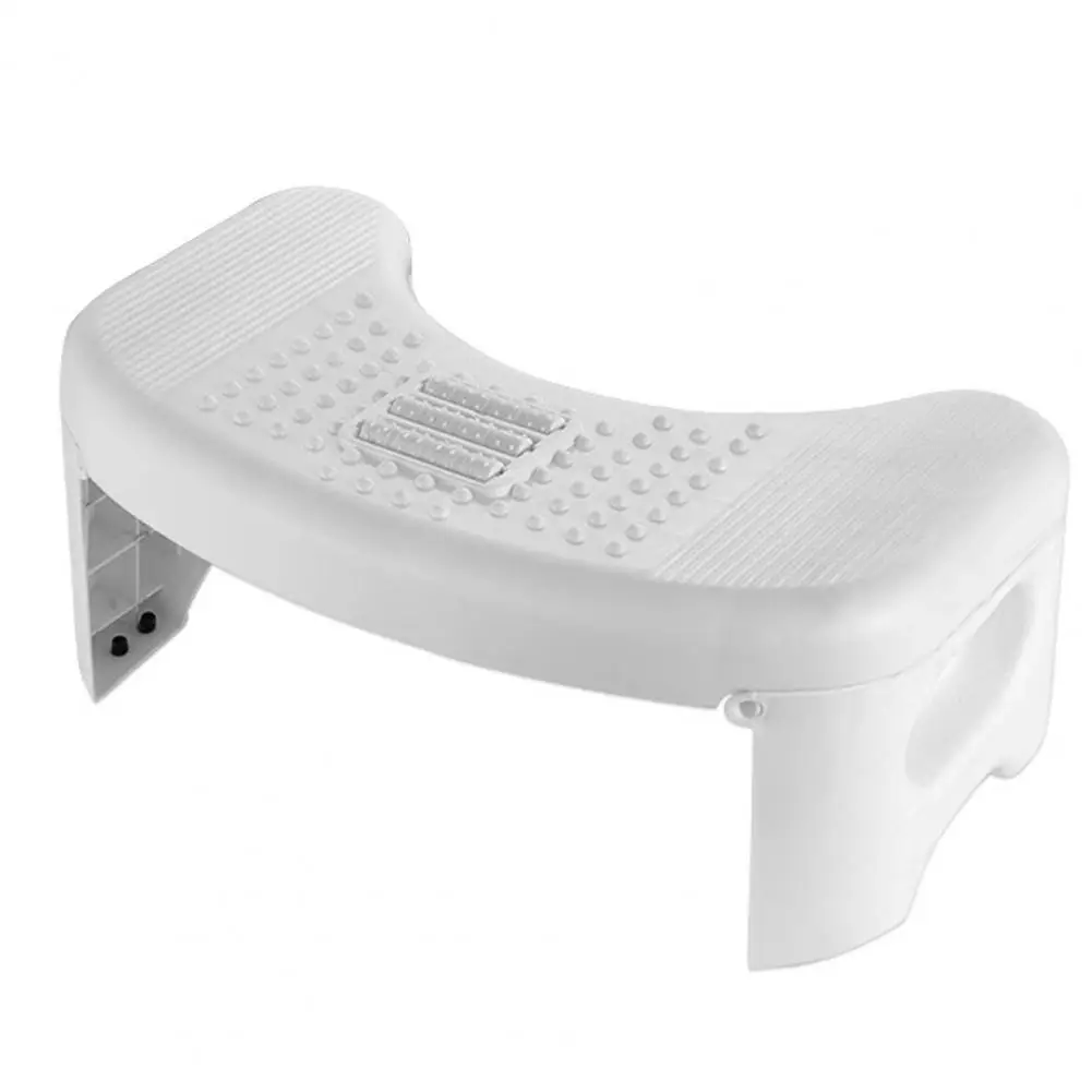 

Popular Foot Stool Easy Installation Strong Load Bearing Circular Arc Shape Bathroom Stool Home Supplies