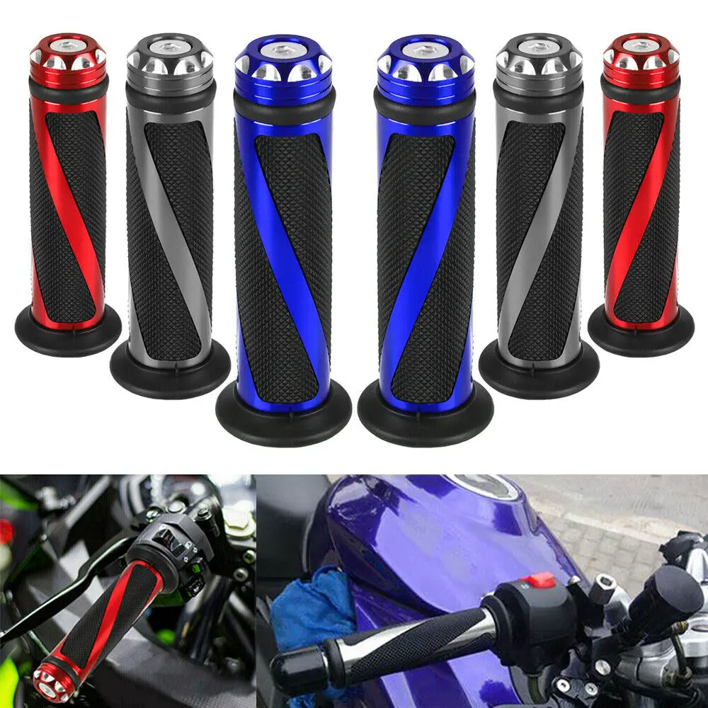 

7/8 "22mm Universal Motorcycle Handle Handlebar Hand Bar Grip For Kawasaki Honda Yamaha Suzuki Benelli Ducati