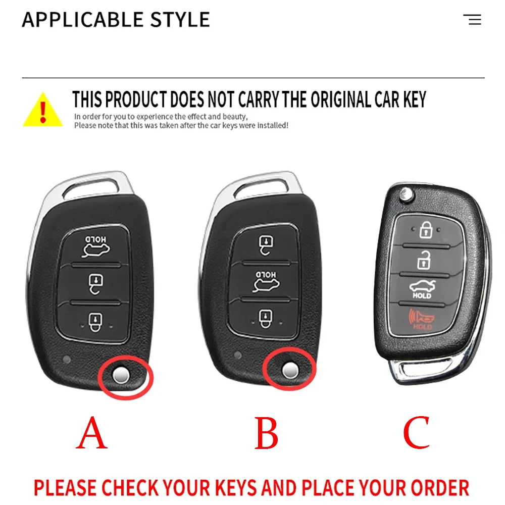 Фото Чехол для автомобильного ключа из ABS-пластика под карбон для Hyundai Ix35, IX45, IX25, I10, I20, I30, HB20, Sonata, Verna, Solaris, Santa, Elantra, Mistra №2