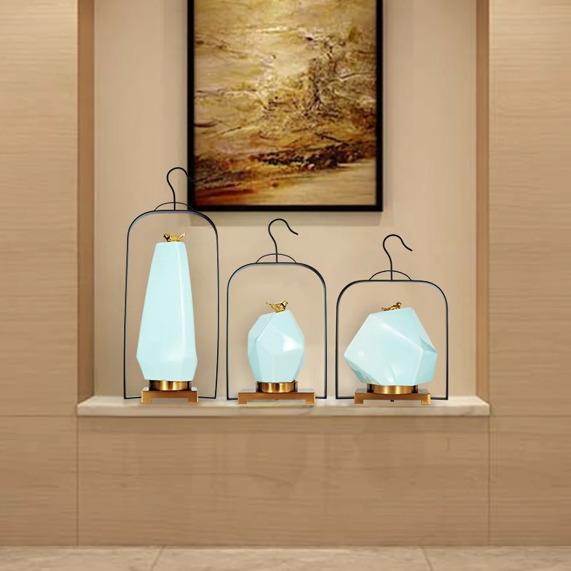 

zq Home Soft Decoration Living Room Sample Room Decoration Creative Living Room Hallway Copper Ornament Decoration