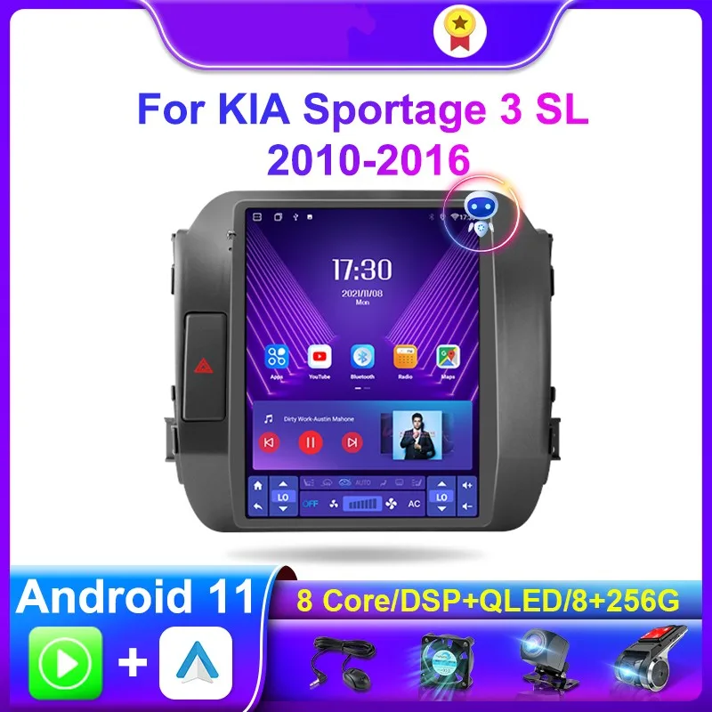 

DoDton Android 11 Car Radio Multimedia Video Player For KIA Sportage 3 SL 2010-2016 Carplay Stereo Speakers Navigation Head Unit