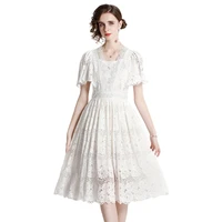 simgent raglan sleeve dress women summer 2022 fashion sequin a line elegant midi long lace dresses jurken vestidos sg25264