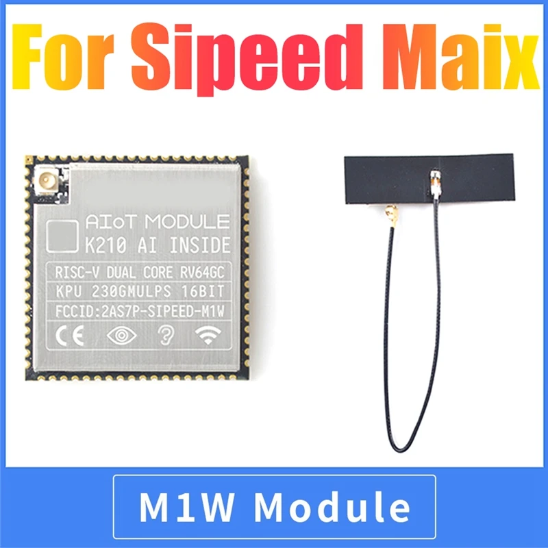 

1 Set For Sipeed Maix M1W Module AI+LOT Development Board+Antenna K210 Built In FPU KPU FFT ESP8285 Wifi Deep Learning