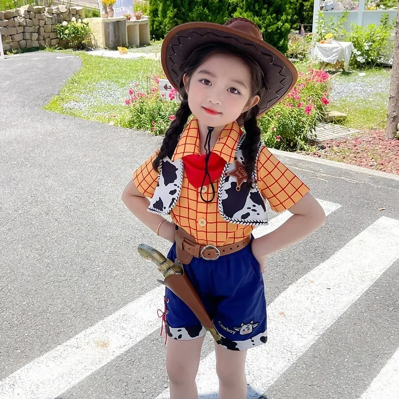 Рождественский ковбойский костюм Вуди Джесси Диснея детское платье для девочек