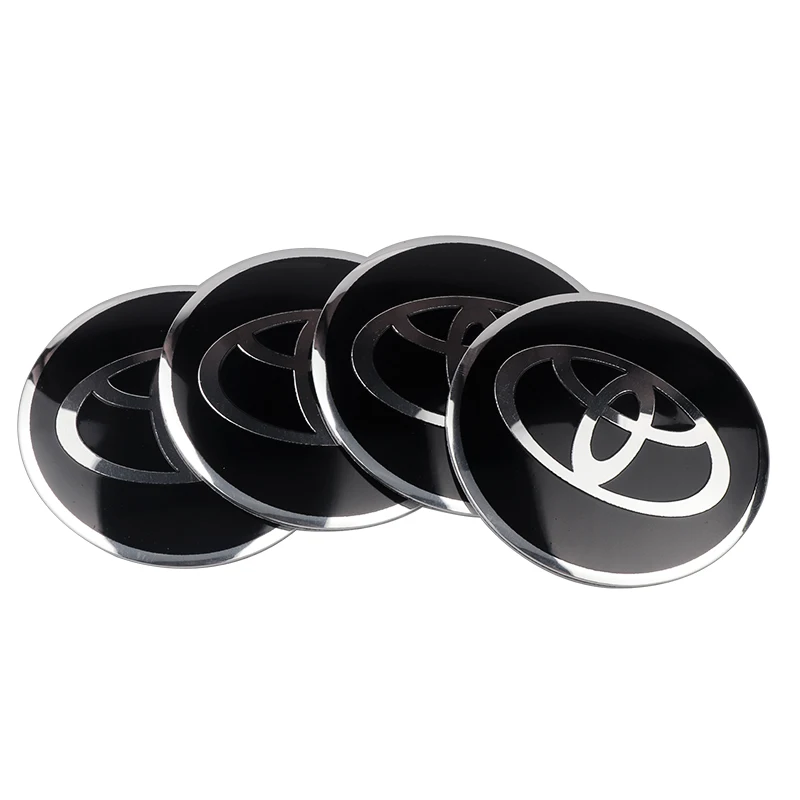

56 мм автомобильный алюминиевый логотип, центральная крышка ступицы колеса, значки, наклейка для Toyota Prado Aqua Hilux Rav4 Camry Prius TRD GR Prius Auris Yaris