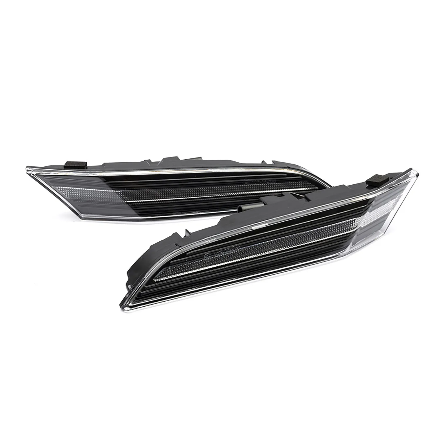 

2 шт. для 2019+ Porsche 911 992 передний светодиодный динамический боковой габаритный фонарь, указатель поворота, янтарный, замена OEM Sidemarker, прозрачные линзы