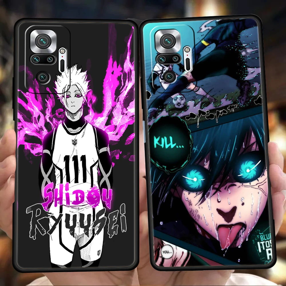 

Anime Blue Lock Luxury Case For Redmi K50 K40 Gaming Note 12 10 11 11T Pro 9 9s 8 8T 7 9A 9C Pro Plus 5G Silicone Shell Fundas