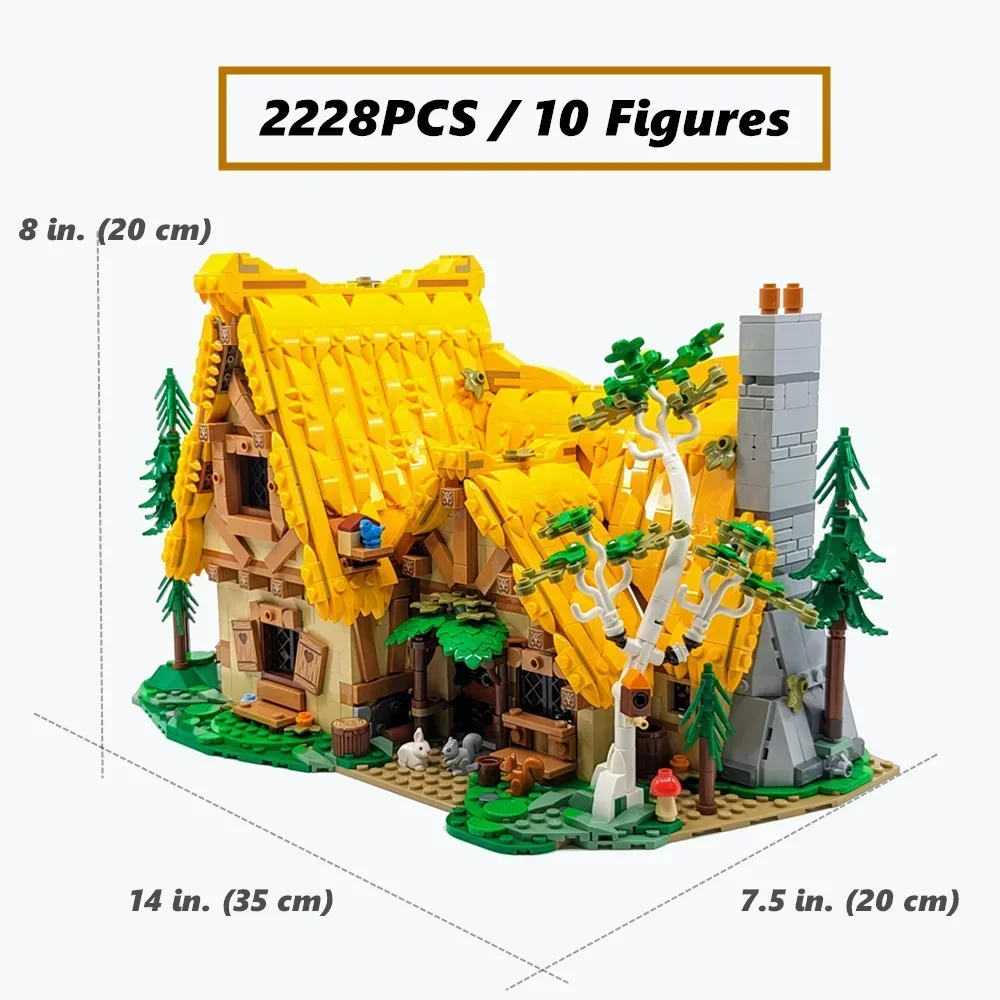 Белоснежная Спящая Принцесса Принц семь карликов дом коттедж королева зла