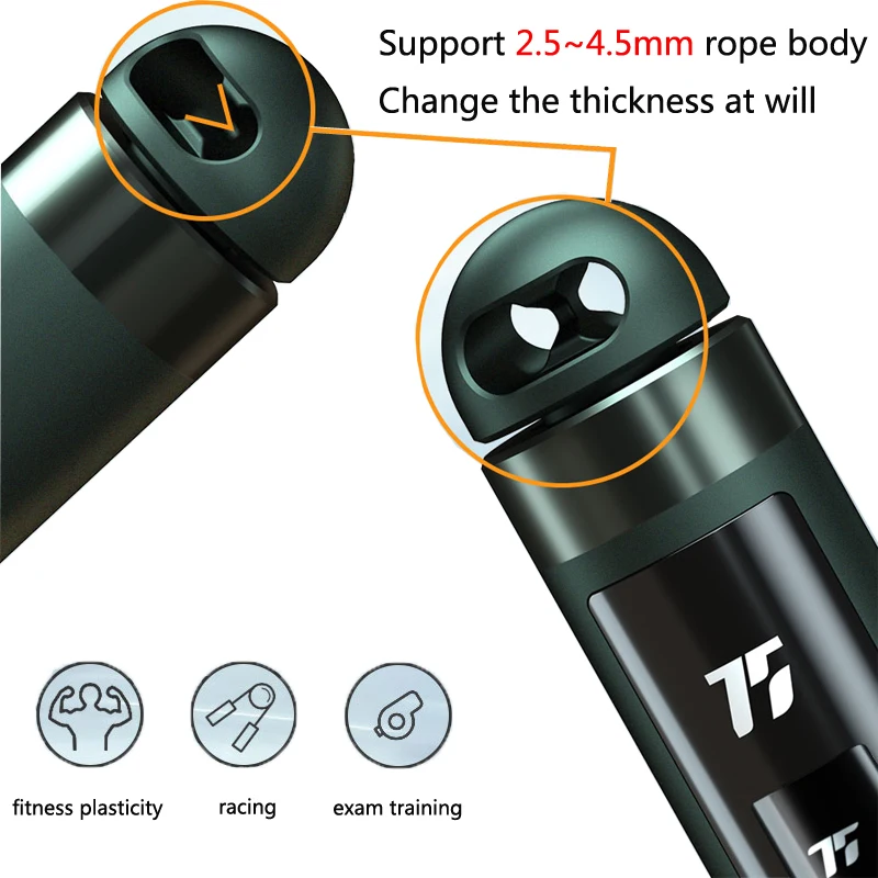 Jump Rope Digital Weighted Handle Sport Jump Rope with Calorie Counter Training Fitness Adjustable Speed Jump Rope Unisex T30Pro