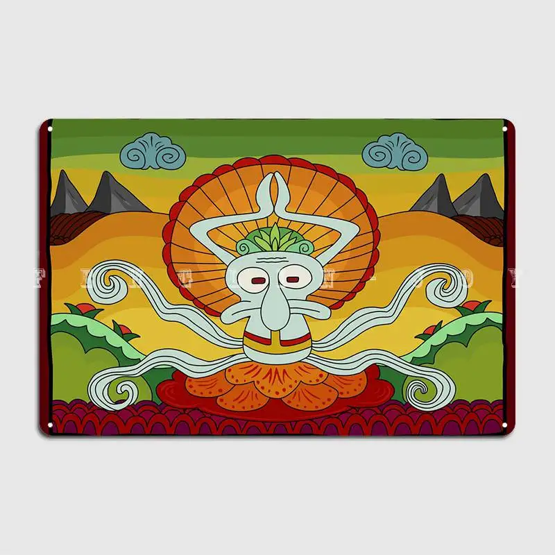 

Картина Сквидвард, деревянный плакат, Постер клуба, домашняя роспись, забавные таблички, деревянный знак, плакат