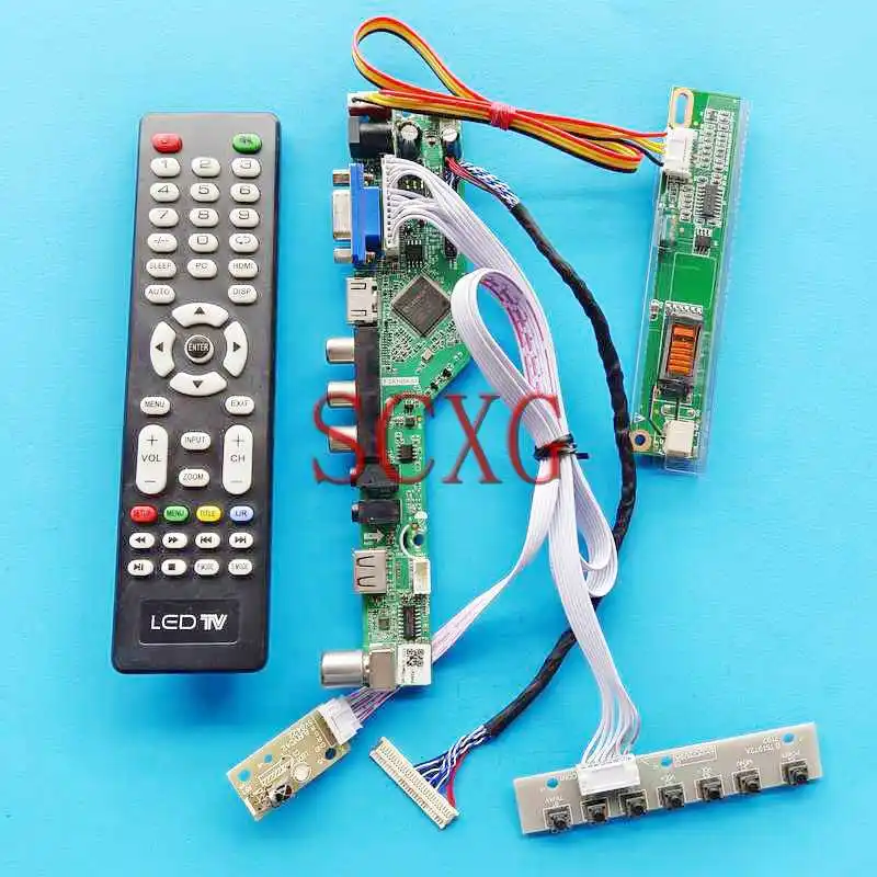 

LED LCD Display Matrix Controller Board Fit N170C2 QD17TL02 VGA AV USB HDMI-Compatible 17" DIY Kit 30 Pin LVDS 1CCFL 1440*900