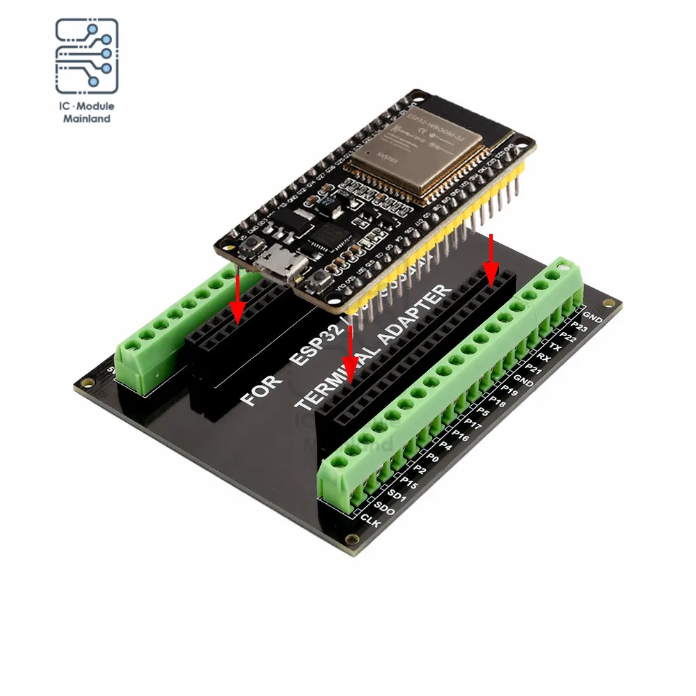 

ESP32 Expansion Boards Compatible with ESP32 WIFI Bluetooth Development Board CP2102 GPIO Pin Expansion Boards