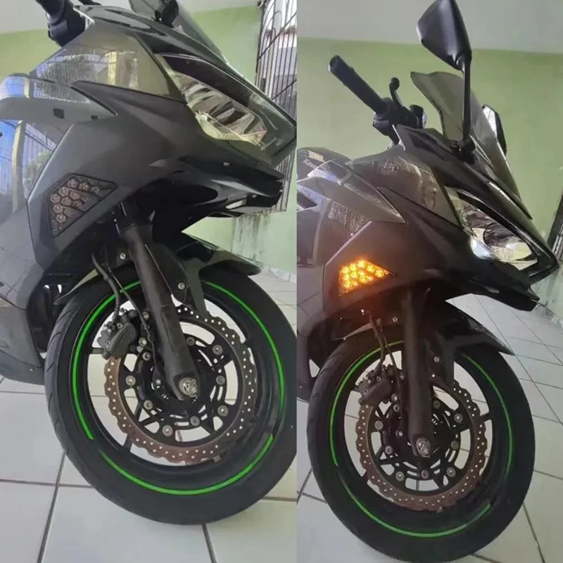 Светодиодный указатель поворота для мотоцикла мигалка KAWASAKI ZX25R ZX4R NINJA 650 400 300 250 1000