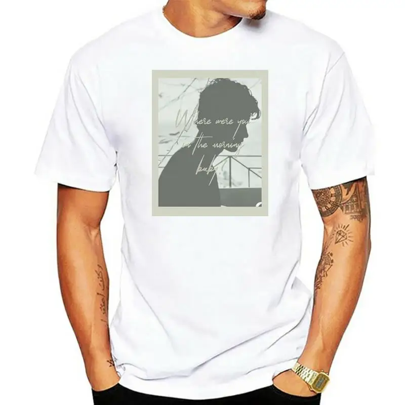

NEW Shawn Mendes Music Fan Women's White T-Shirt Shawn Mendes Teen Women's Print Pattern Short Sleeve T-Shirt